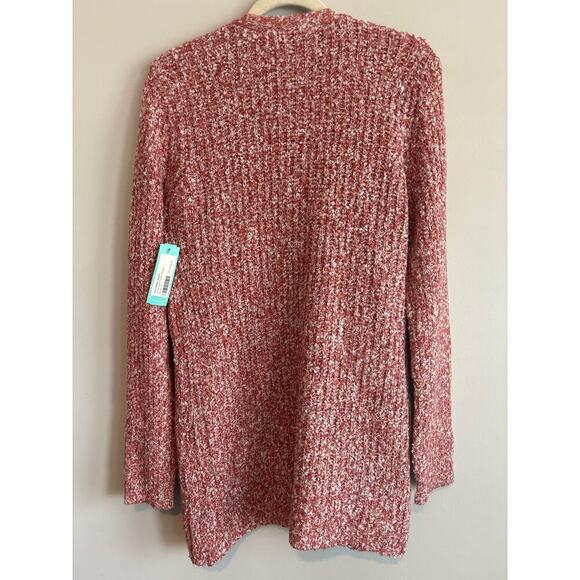 NWT Steve Madden Odetta Open Pocket Cardigan In Salmon Size Small - Picture 5 of 6